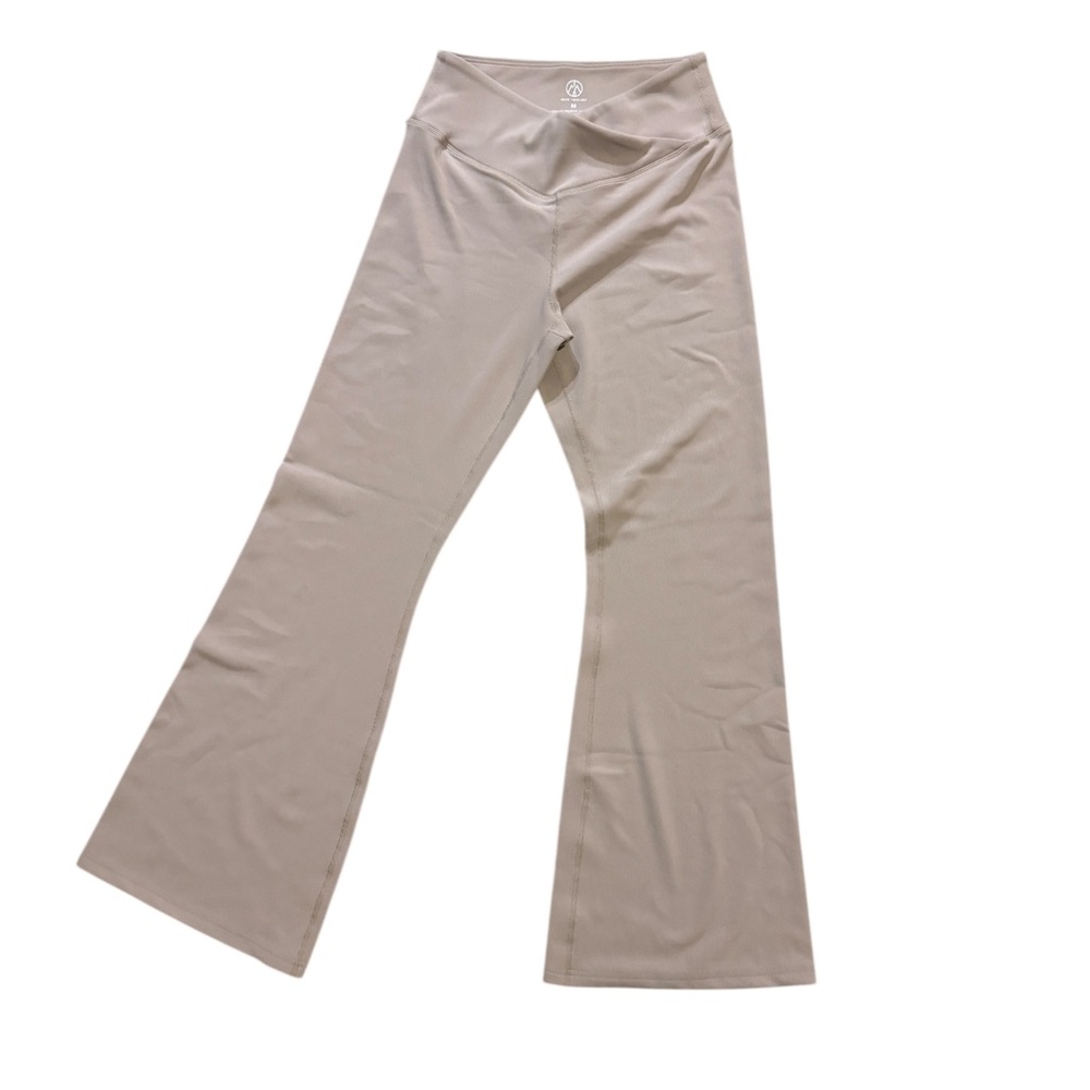 Move Technology Active Pants Beige Flared Yoga Pants